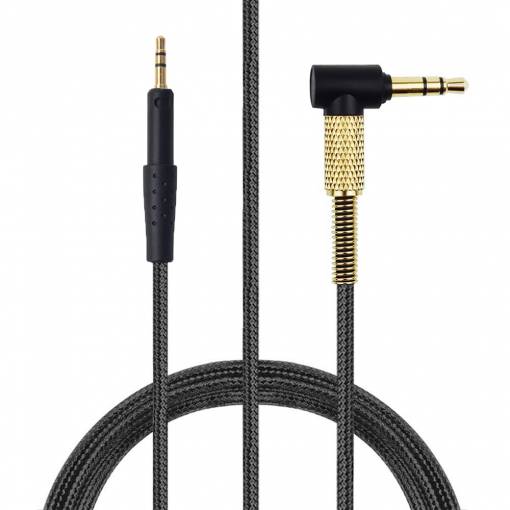 Foto - Náhradný Audio kábel pre slúchadlá Sennheiser - Čierno zlatý