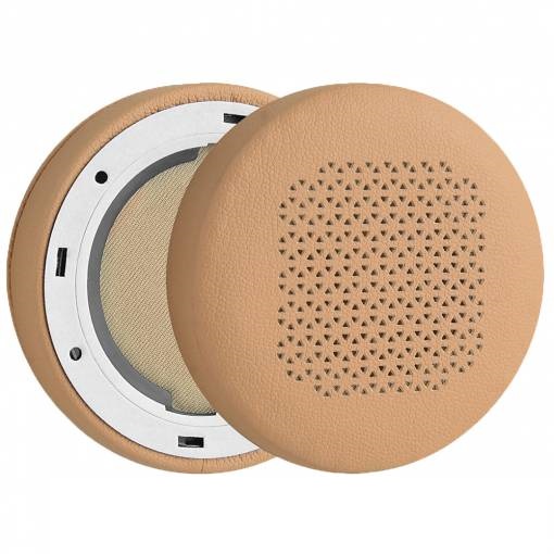 Foto - Náhradné náušníky pre slúchadlá JBL Duet Bluetooth - Khaki, kožené