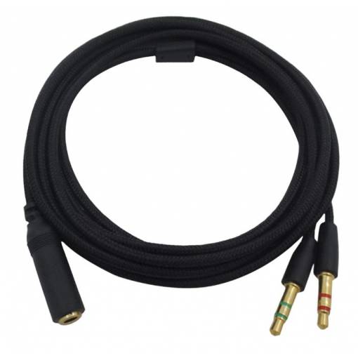 Foto - Pletený predlžovací Audio kábel pre slúchadlá Razer - Čierny